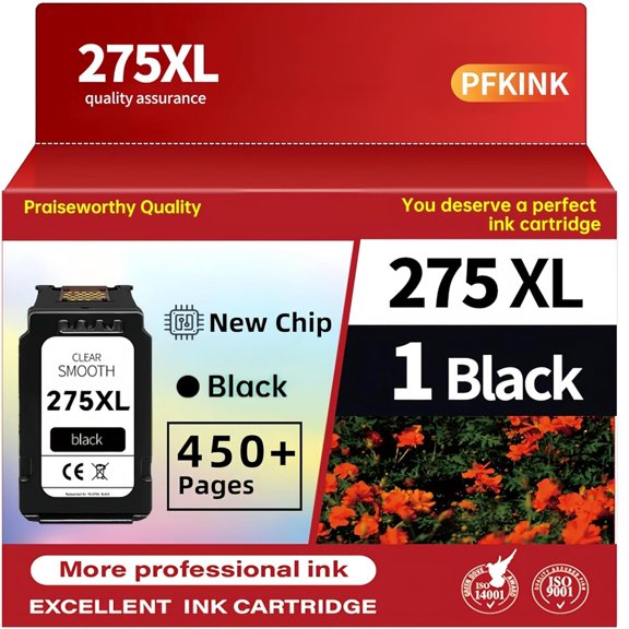 Cartucho de tinta negro PFKink 275XL de alto rendimiento para Canon