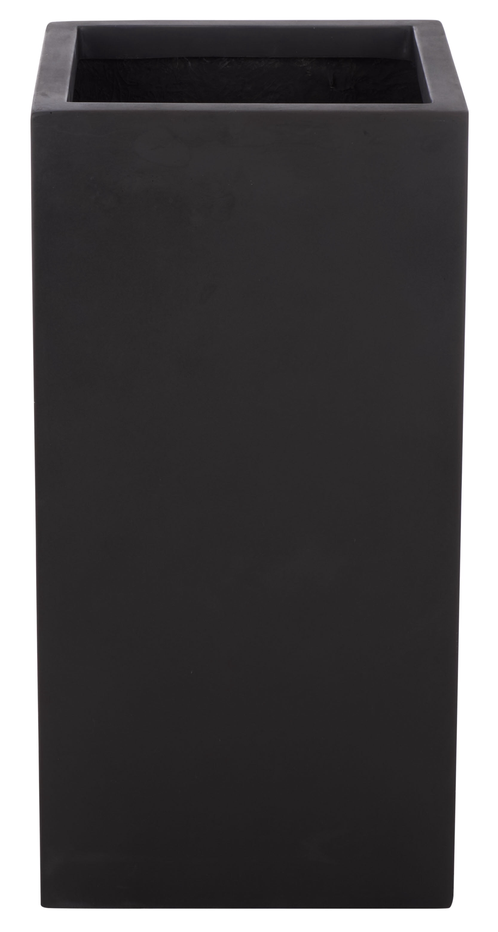 Safavieh 11.8" x 11.8" x 23.6" Square Black Fiberstone Planter
