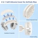thumbnail image 5 of Funda de silicona grabada con flores para AirPods Max [4 en 1], 5 of 7