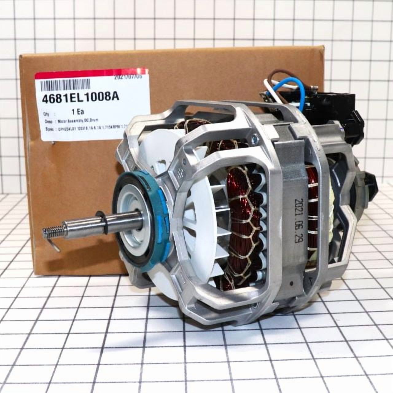 LG Dryer Drum Drive Motor With Pulley 4681EL1008A