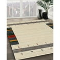thumbnail image 3 of Ahgly Company Machine Washable Indoor Rectangle Contemporary Khaki Green Area Rugs, 8' x 12', 3 of 7