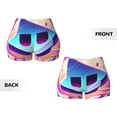 thumbnail image 5 of Lsque Geometry Dash Pattern High Waisted Biker Shorts for Women-Tummy Control Fitness Athletic Workout Running Yoga Gym Shorts,Moisture-Wicking-X-Large, 5 of 9
