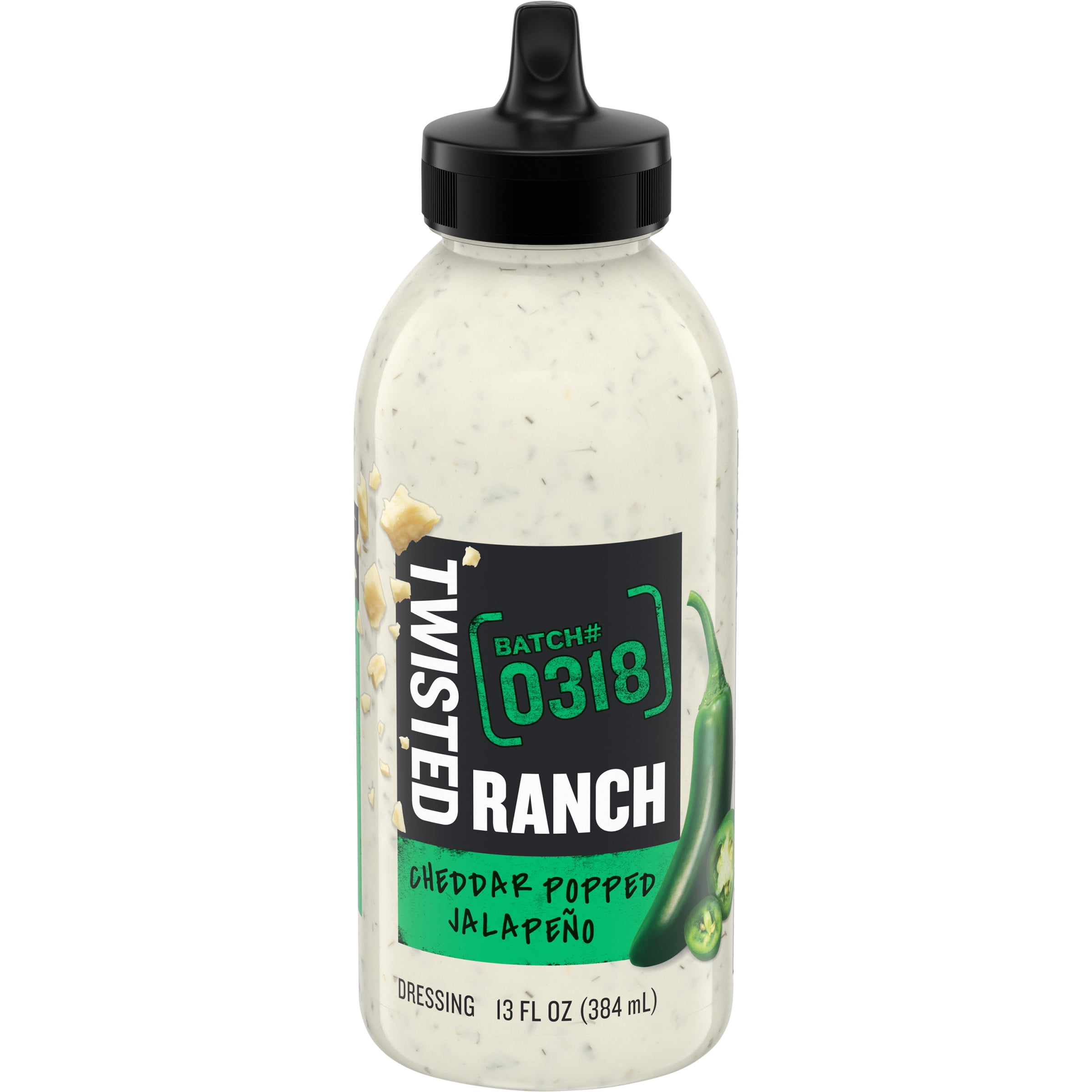 Twisted Ranch Cheddar Popped Jalapeno Sauce & Dressing, 13 fl oz Bottle