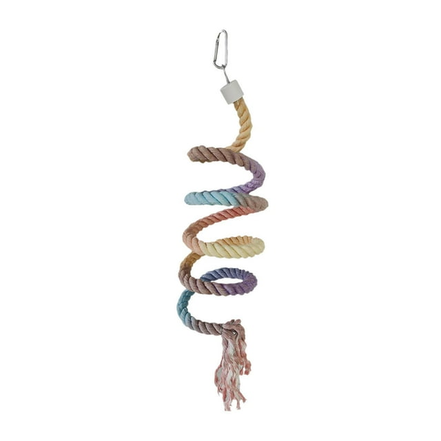 Percha colgante de algodón para pájaros, juguete de pie para trepar, para pinzones, periquitos, agapornis Gradiente