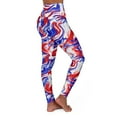 thumbnail image 4 of Red White Blue Patriotic High Waisted Yoga Leggings, 4 of 4
