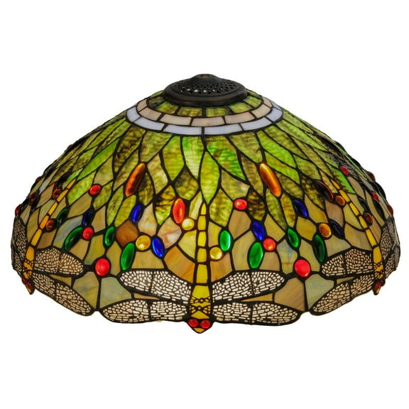 Meyda Lighting 18"W Tiffany Hanginghead Dragonfly Shade