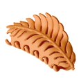 thumbnail image 2 of Leaveforme Hair Claw Clip Easy to Use Leaf Shape Matte Smooth Fasten Tightly Hair Clamp for Daily Wear, 2 of 8