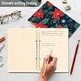 thumbnail image 4 of FORMRS 1-Subject Spiral Notebook 8" x 5" College Ruled 60 Refillable Sheet A5 Hard Cover, 2 Pack, Red Christmas Leaves, 4 of 7