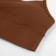 thumbnail image 5 of vigerkar Womens Y Sports Bras Yoga Top with Cups Spaghetti Thin Strap Workout Bra Tops (Brown, M/6), 5 of 9