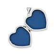 thumbnail image 2 of Sterling Silver Heart Locket Pendant Necklace with Chain, 2 of 4