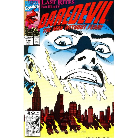 Daredevil #299 VF ; Marvel Comic Book