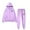 Light Purple, variant on Women 2 Piece Outfits - Long Sleeve Hoodie With Sweatpants Set Matching Sweat Sets for Women Women'S Lounge Sets
