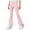 Pink, variant on dmqupv Girl Fleece Lined Leggings Girls Comfortable And Breathable Solid Color Pants Casual And Versatile Fashionable Flared Pants Navy,Size for 7-8 Years