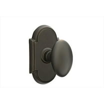 Emtek 8200EUS10B Egg Knob Privacy with Regular Rose, Oil Rubbed Bronze