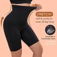thumbnail image 4 of Athlemo Women's Tummy Control Shorts Shapewear High Waist Body Shaper Thigh Slimmer Panties(Black X-Large), 4 of 7
