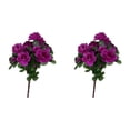 thumbnail image 4 of mmirethe 2x Faible Entretien Apparence Réaliste Faux Fleurs et Plantes Large Application Violet 5Set, 4 of 6