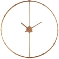 thumbnail image 1 of SEI Furniture Duzen Horloge Murale Ronde en Métal de 33 Pouces en Or, 1 of 8