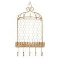 thumbnail image 1 of EeaseCA 1pc Birdcage Design Jewelry Storage Rack Creative Iron Wall Type Jewelry Rack, 1 of 8