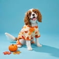 thumbnail image 2 of Vibrant Life Halloween Pajamas for Dogs and Cats, Pumpkins and Leaves, Orange, S, 2 of 8