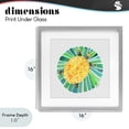 thumbnail image 4 of Stupell Industries Bohemian Lotus Garden Turtle Gray Framed Print Under Glass, 16 x 16, by Hillary Holt, 4 of 8