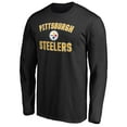 thumbnail image 2 of Men's Black Pittsburgh Steelers Victory Arch Long Sleeve T-Shirt, 2 of 3