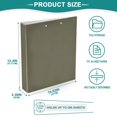 thumbnail image 4 of Haosy Hardcover 3 Ring Binder 1.5 Inch Ring Decorative Binder Organizer for Home School Office, Matte Olive, 4 of 10