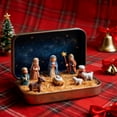 thumbnail image 5 of Mini Christmas Nativity Set in Tin Box, Mini 3D Holy Family & Baby Jesus Figurines, Religious Christmas Decor Gift for Family & Loved Ones, Suitable for Interior Decoration, Religious Decoration, 5 of 7