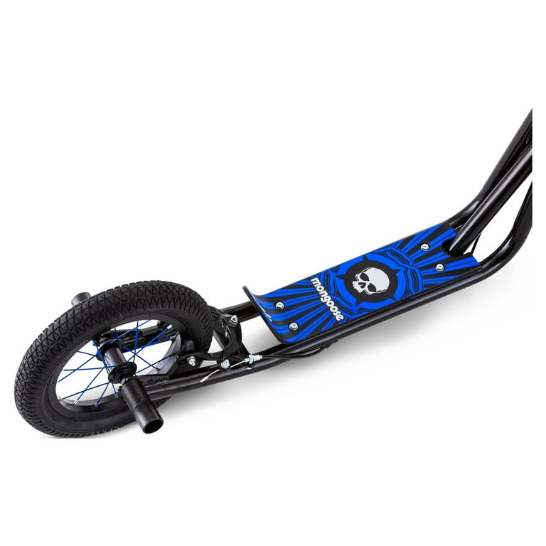 Mongoose Expo Scooter 12 inch wheels ages 6 and up blue air tires