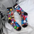 thumbnail image 7 of Lsque Mario Printed Men's Crew Socks, Soft Durable Breathable Moisture-Wicking with Odor Control Cotton socks, 7 of 7