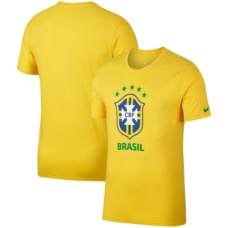 Nike Mens Cbf Brazil Soccer Tee Shirt Walmart.com