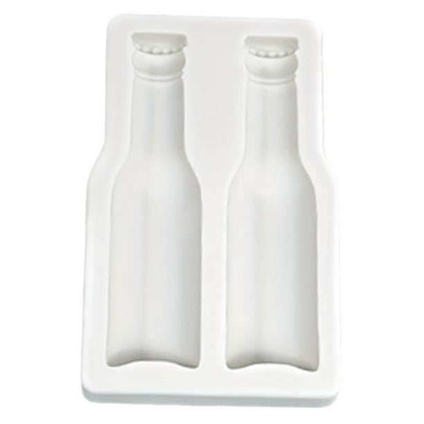 Molde creativo de silicona para botellas de cerveza: multiusos para decorar pasteles de chocolate y fondant. Molde antiadherente para dulces, ideal para repostería y manualidades.