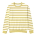 thumbnail image 4 of Tiijoy Boys Striped Crewneck Sweatshirt Kids Casual Long Sleeve Pullover Top, Sizes 3-14, 4 of 6