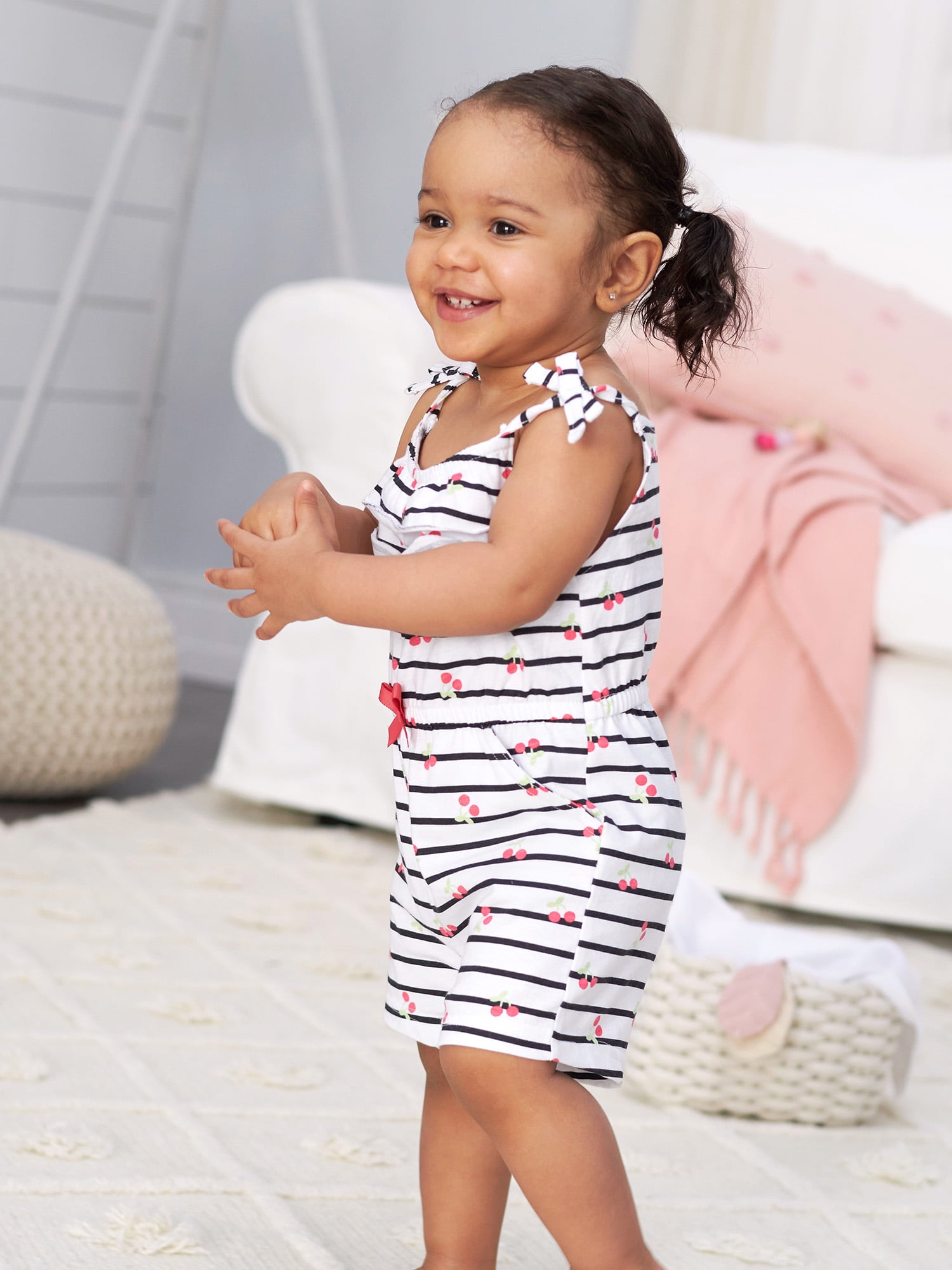 Gerber Baby Girl Rompers 2 Pack Newborn 24 Months Walmart