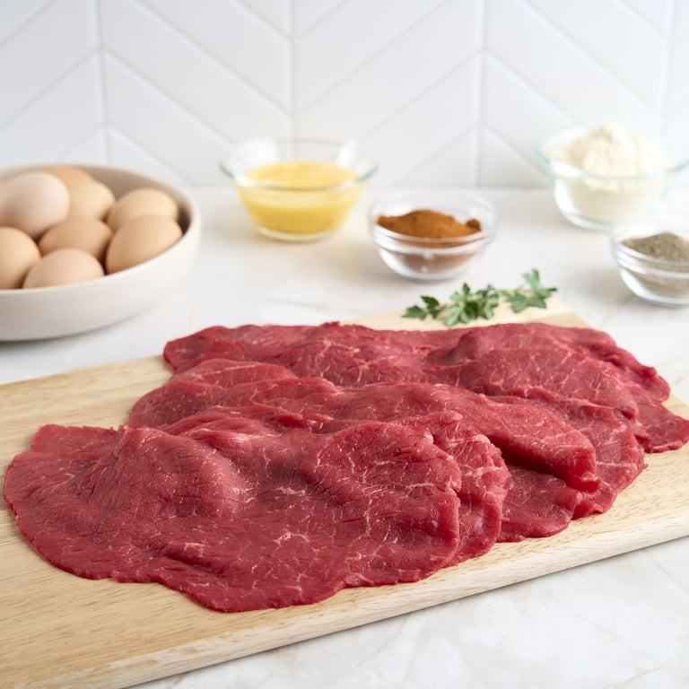 Top Round Beef for Milanesa, per Tray, Fresh, lb