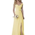 thumbnail image 3 of Vestido de noche de gasa sin mangas con cuello redondo, vestido de dama de honor de cintura delgada, vestido de Temperamnet sólido, vestido de fiesta de graduación, 3 of 5