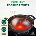 thumbnail image 5 of Super Smooth Cast Iron Kadai For Deep Frying | Small, 20.3cm, 8 Inch, 1.3 Liters, 1.8kg | Naturally Nonstick, Pre-seasoned Kadhai, 100% Pure & Toxin-free, No Chemical Coating, 5 of 5