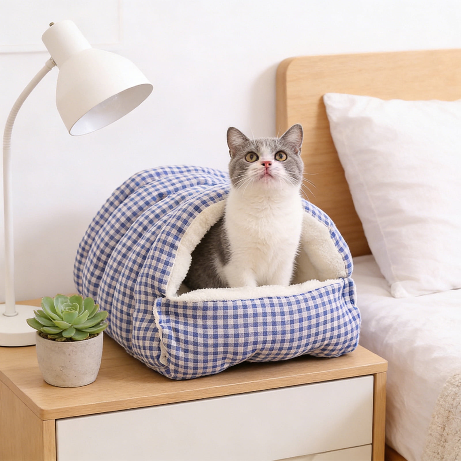 Play, nap, repeat 🐾 This 2-in-1 fleece cat tunnel bed is the ultimate cosy hideaway and fun play space-perfect at home or on the go. #NewArrivals #CatComfort #PetEssentials