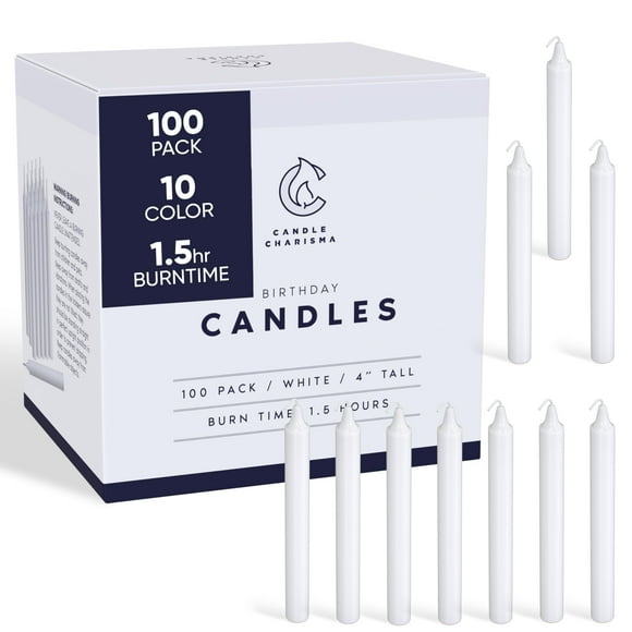 Vela Spell Candles Charisma 100, color blanco, 4 cm, 1,5 h de duración