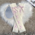 thumbnail image 4 of Wdgfv Kawaii Leg Warmers for Girls Women Leg Warmers Cute Leg Cover Bow Ball Knit Socks Pink One Size, 4 of 5
