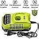 thumbnail image 1 of For Ryobi P117 P118 P118 Charger For Ryobi One 9.6v-18v Li-ion NiMH Battery P100 P102 P103 P104 P105 P107 P108 P109 18 Volt, 1 of 4
