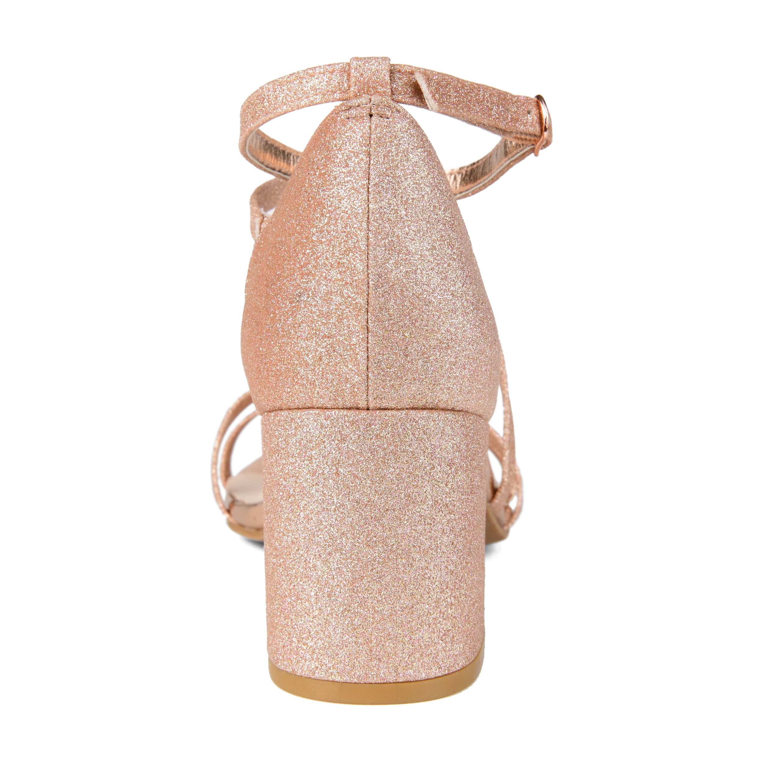Journee Womens Bella Open Round Toe Block Heel Evening Dress Sandals, Widths Available