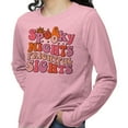 thumbnail image 2 of Spooky Nights Frightful Sights Long Sleeve Shirt Unisex Small Pink, 2 of 5