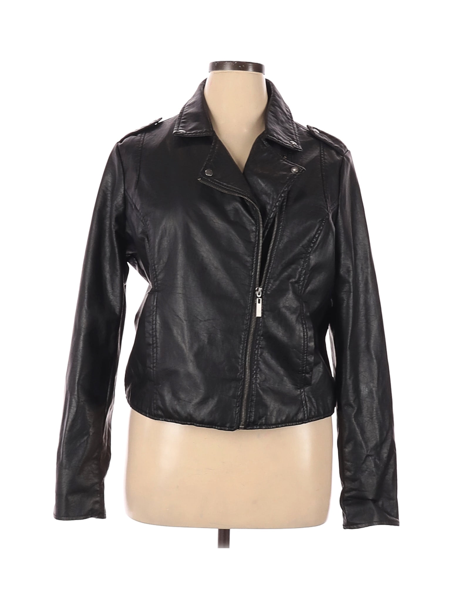 Faux Leather Jacket 