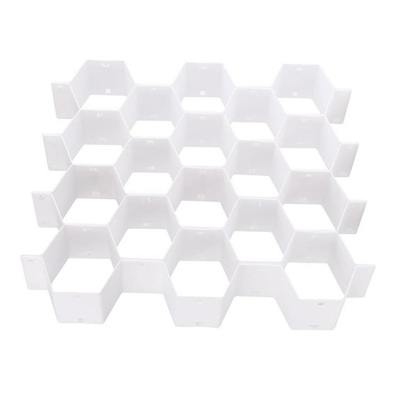 8Pcs Drawer Dividers Adjustable Drawer Organizer Separators for Clutter Kitchen White