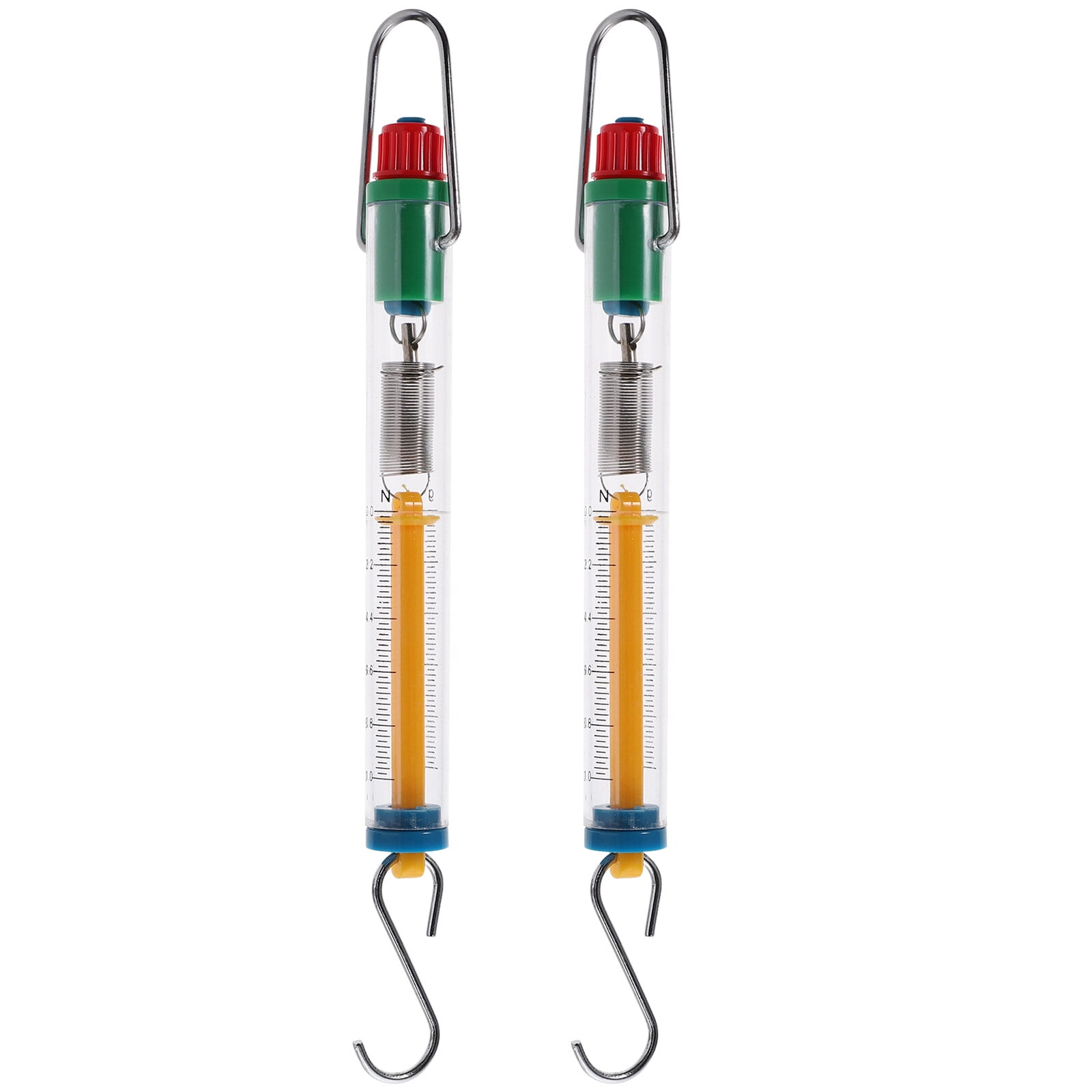 Spring scale 2pcs Spring Balance Hanging Tube Spring Scales Scientific Tubular Spring Scales(5N