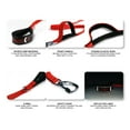 thumbnail image 4 of XTRM Dog Leash Collar Set - Heavy Duty Patented Lock, Padded Collar Polyester Long Dog Leashes with Reflective Sports Grip Handle, Dog Poop Dispenser for Small Medium Large Dogs - S,Fiery Red, 4 of 6