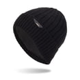 thumbnail image 2 of Mens Plush Lined Winter Beanie Sport Style Solid Striped Warm Hat Soft Outdoor Knitted Cap for Couples in Cold Weather, 2 of 5