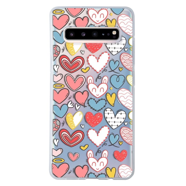Funda Antigolpes InstaCase para Galaxy S10 5G Corazones Pastel
