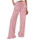 thumbnail image 1 of Pantalones de Lino Mujeres de Verano de Color Sólido Estirado-Cintura Casual Pantalones Rectos con Mezcla de Lino de Algodón Suave, Pantalones Transpirables de Longitud de Tobillo para Diario, 1 of 8