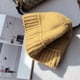 thumbnail image 3 of Amarillo (circunferencia de la cabeza 54-60 cm, elástico) Gorro de otoño e invierno Gorro de pescador de punto de lana para mujer Gorro de lana con protección para los oídos Gorro de punto versátil, 3 of 8
